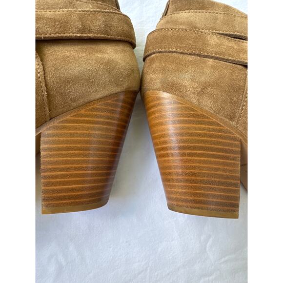 Rag & Bone New York Suede Women’s Camel Booties Size 39 1/2 Tan Beige Boots - Picture 7 of 16